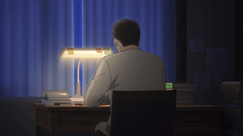 Koi wa Ameagari no You ni / Episode 11 / Mr. Kondou attempting to write once again