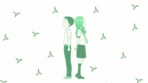 Karakai Jouzu no Takagi-san / Episode 2 / A frame from the opening track of the anime