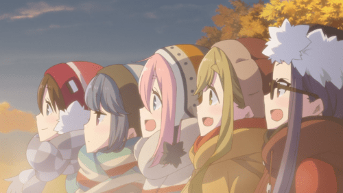 Yuru Camp△ / Episode 11 / A frame taken from the ending track