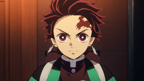 Kimetsu no Yaiba / Episode 26 / Tanjirou facing forward with determination