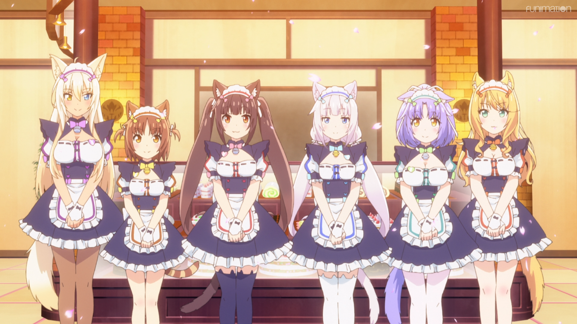 Nekopara / Episode 1 / The main cast of the anime