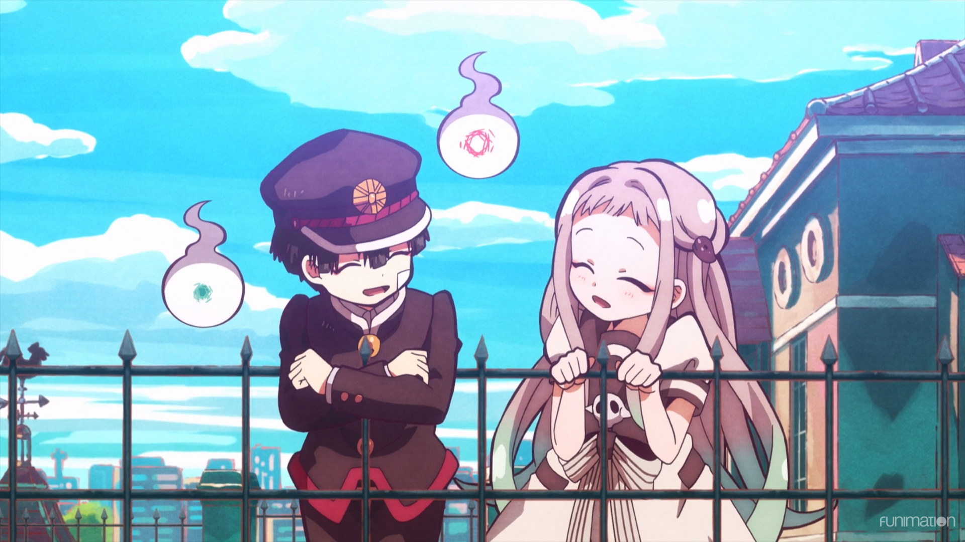 Jibaku Shounen Hanako-kun / Episode 2 / Hanako and Yashiro hanging out together