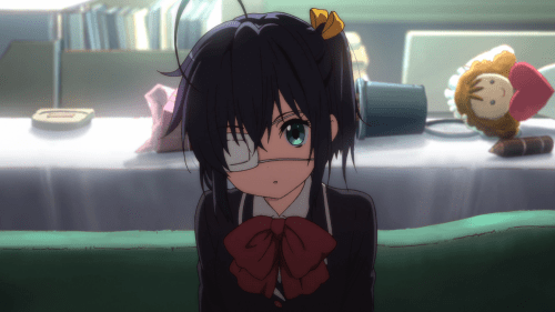 Chuunibyou demo Koi ga Shitai! / Episode 1 / Rikka talking with Yuuta about her wicked eye